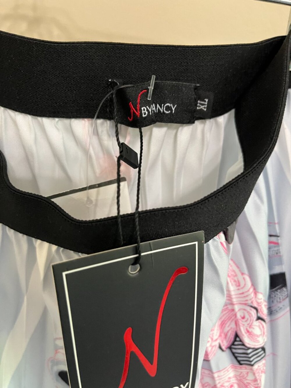 NWT N by Nancy Pleated Equestrian Midi Skirt Sz XL Preppy Quiet Luxury Office - Picture 6 of 7